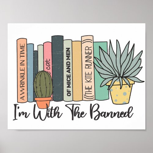 Im With the Banned Banned Books Week Poster