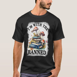I'm with The Banned Books Vintage Bleached Book lo T-Shirt