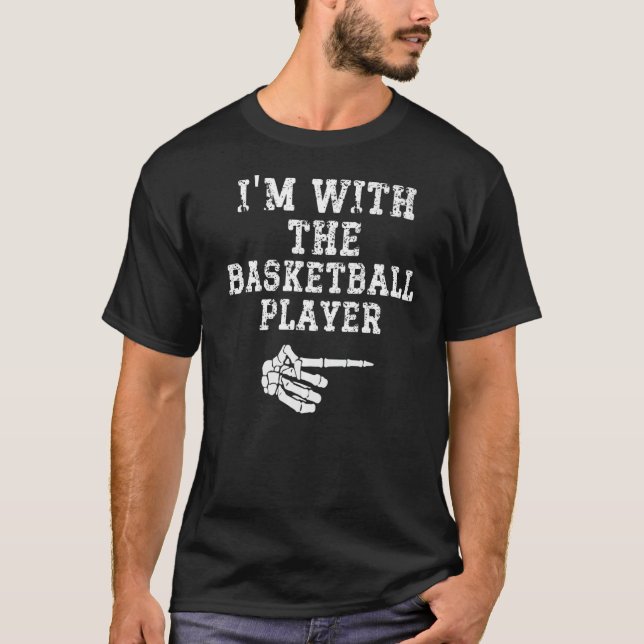 I'm with the Basketball Player Matching Halloween  T-Shirt (Front)