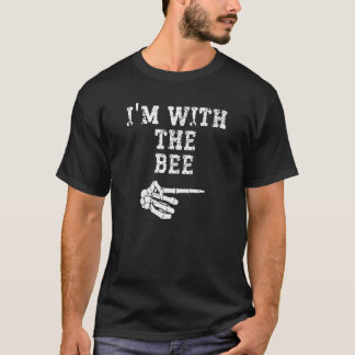 I'm with the Bee Point Matching Couples Halloween T-Shirt