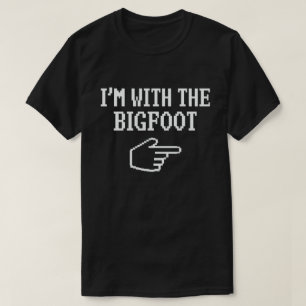 I'm With The Bigfoot Matching Halloween Costume T-Shirt