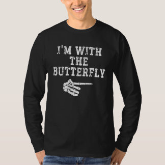 I'm with the Butterfly Point Matching Couples Hall T-Shirt