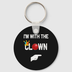 I'm with the Clown Halloween Costumes Keychain