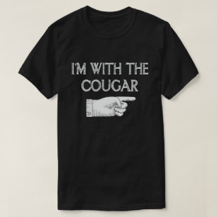 I'm With The Cougar Funny Couple Halloween Costume T-Shirt