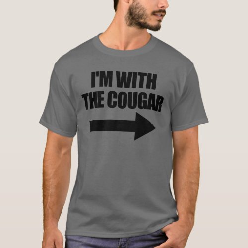 Im With The Cougar Halloween Matching Couple T_Shirt