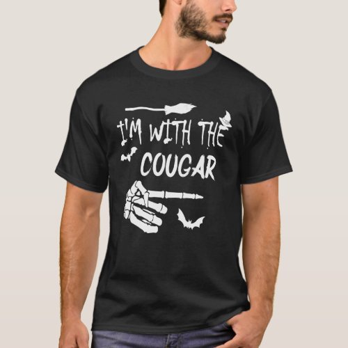 Im With The Cougar Matching Cougar Costume Hallow T_Shirt