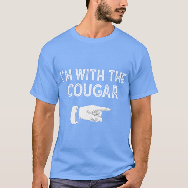 Im With The Cougar Matching Cougar Costume Hallowe T-Shirt (Front)