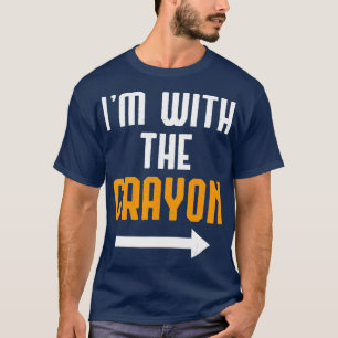 Im With The Crayon Costume Funny Halloween T-Shirt