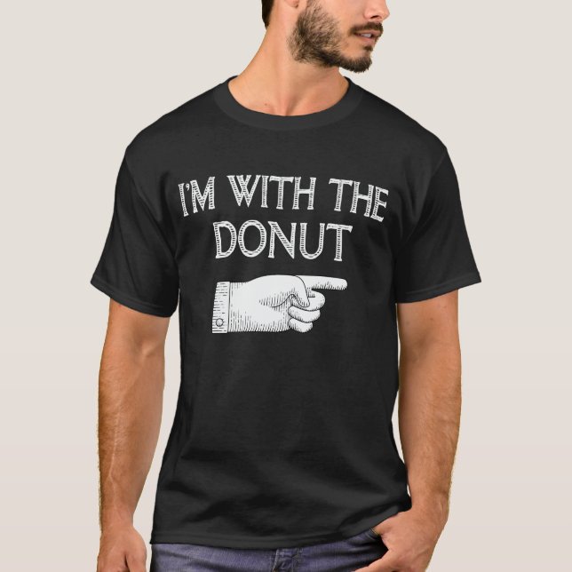 I'm With The Donut Matching Halloween Costume T-Shirt (Front)