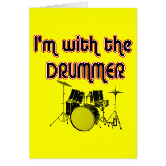 I'M WITH THE DRUMMER CARDS (Front)