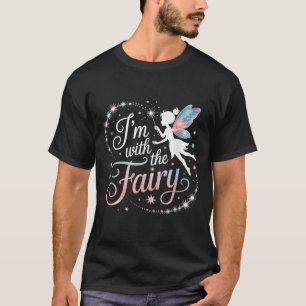 I'm With The Fairy Halloween Costume Dad Mom Group T-Shirt