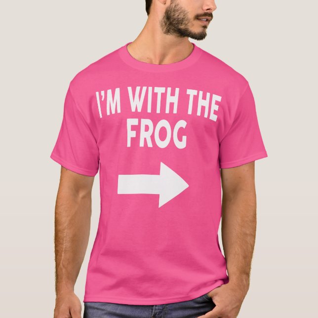 I'M With The Frog Halloween Frog T-Shirt (Front)