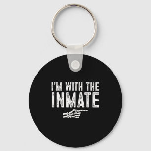 I'm With The Inmate Easy Costume Halloween Couples Keychain