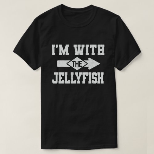 Im With The Jellyfish Funny Couple Halloween T_Shirt