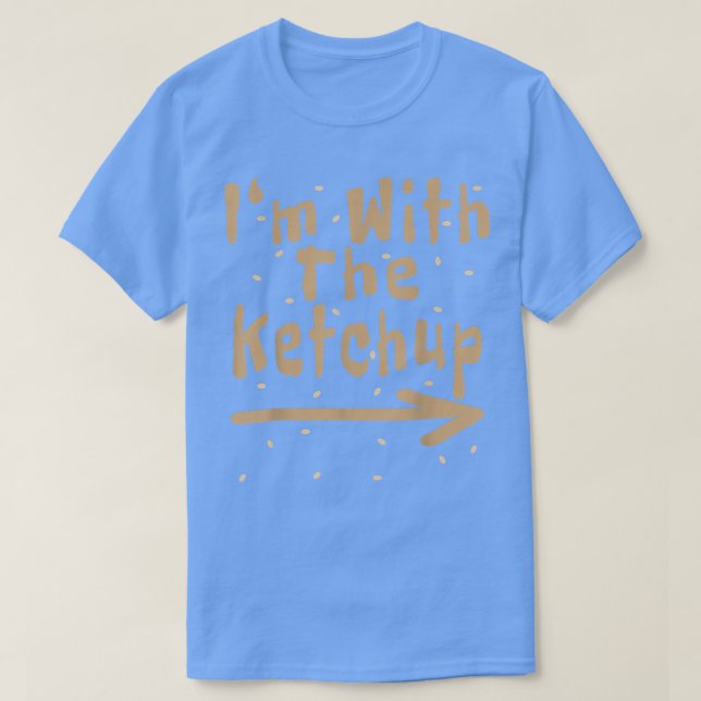 I'm With The Ketchup Halloween Burger Hamburger Co T-Shirt (Design Front)