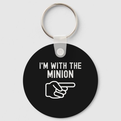 Im With the Minion Fun Couples Matching Halloween Keychain