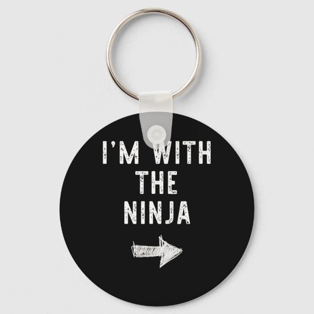 I'm With The Ninja Costume Halloween Matching Coup Keychain (Front)