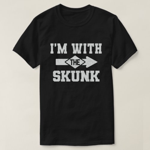 Im With The Skunk Funny Couple Halloween Costume T_Shirt