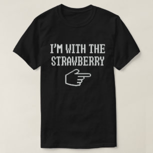 I'm With The Strawberry Funny Couple Halloween T-Shirt