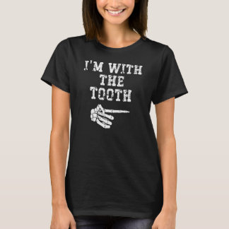 I'm with the Tooth Point Matching Couples Hallowee T-Shirt
