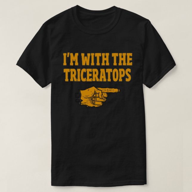 I'm With The Velociraptor Funny Matching Halloween T-Shirt (Design Front)