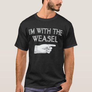 I'm With The Weasel Funny Couple Halloween Costume T-Shirt