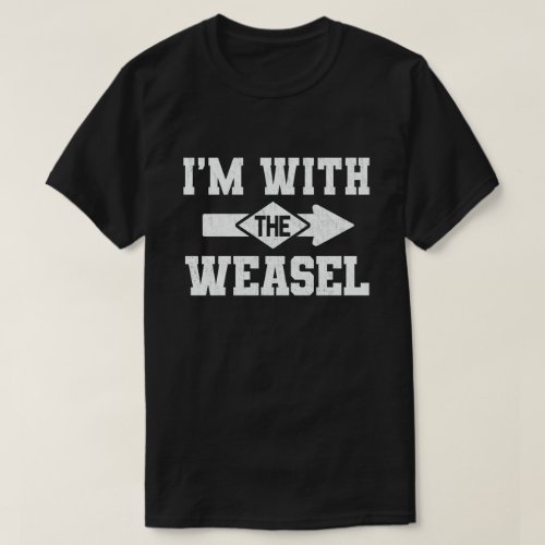 Im With The Weasel Funny Couple Halloween Costume T_Shirt