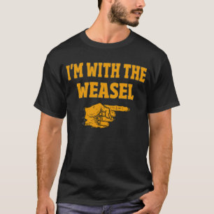 I'm With The Weasel Funny Couple Halloween Costume T-Shirt