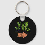 Im With The Witch Fun Husnd Halloween Costume For  Keychain