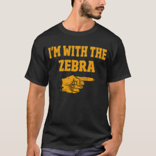 I'm With The zebra Funny Couple Halloween Costume T-Shirt