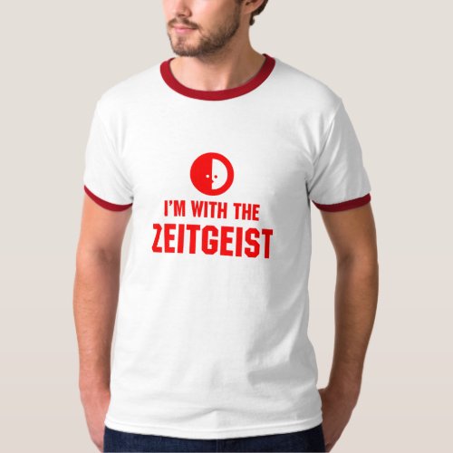 Im With the ZEITGEIST _ Grey and Red T_Shirt