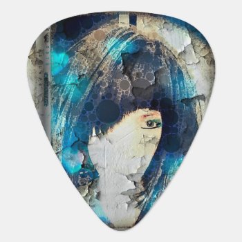 I'm With Wig Blue Guitar Picks by ADHGraphicDesign at Zazzle