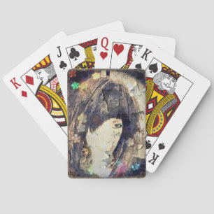 I'm with Wig Floral Playing Cards