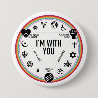 I'm With You activist gear. Proceeds to the ACLU! Button