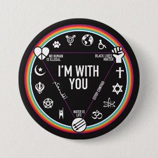 I'm With You activist gear. Proceeds to the ACLU! Button