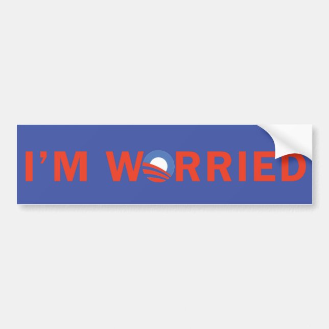 I'm Worried Bumper Sticker (Front)