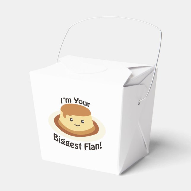 I'm your biggest flan! favor boxes (Front Side)