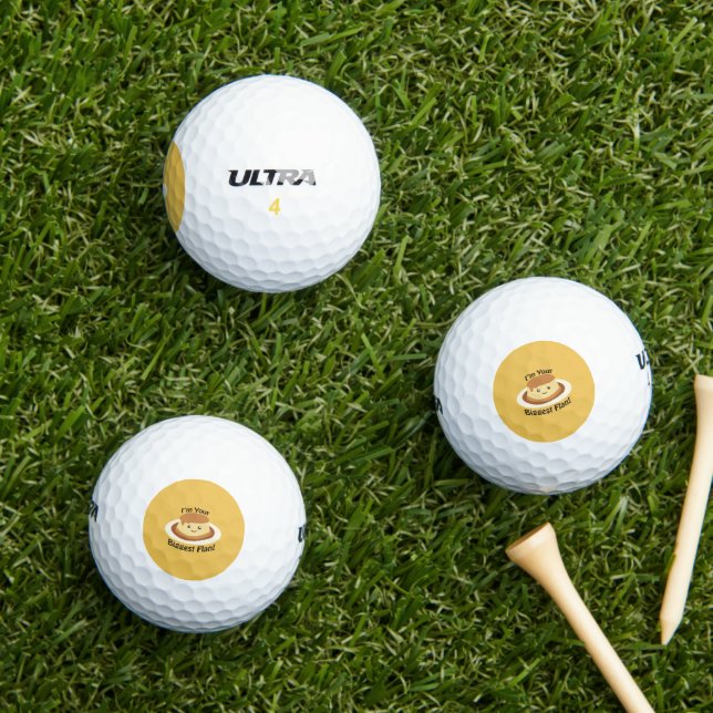 I'm your Biggest Flan  Golf Balls (Insitu Grass)