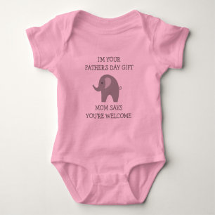 IM YOUR FATHERS DAY GIFT baby jumpsuit for new dad Bodysuit