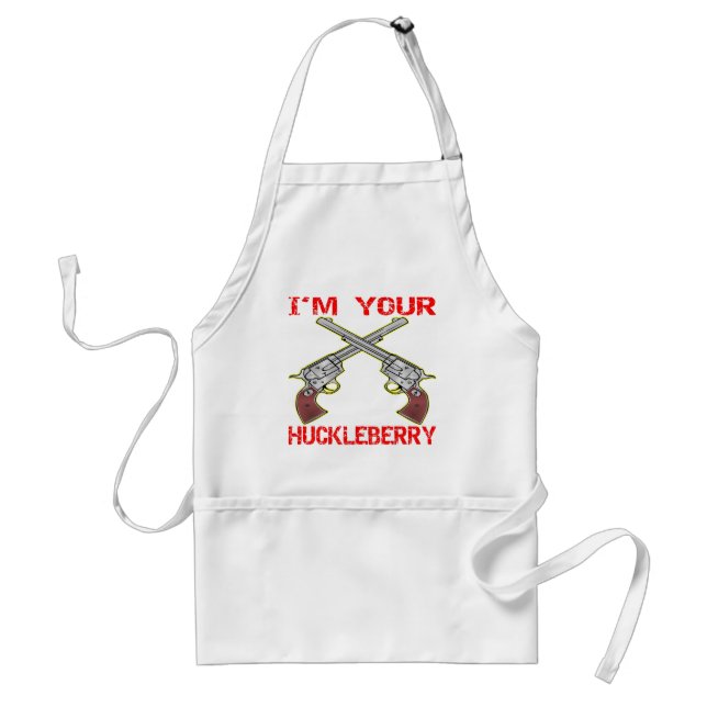 I'm Your Huckleberry 6 Guns Adult Apron (Front)