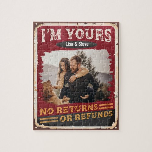 Im Your No Return Or Refund Couple Valentines Day Jigsaw Puzzle