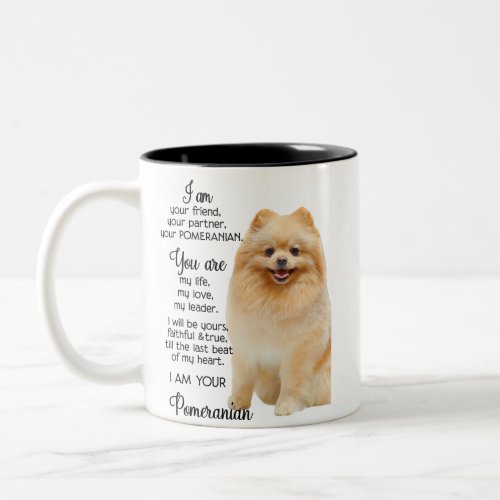 im your pomeranian  sarcastic graphic very  dog lo Two_Tone coffee mug