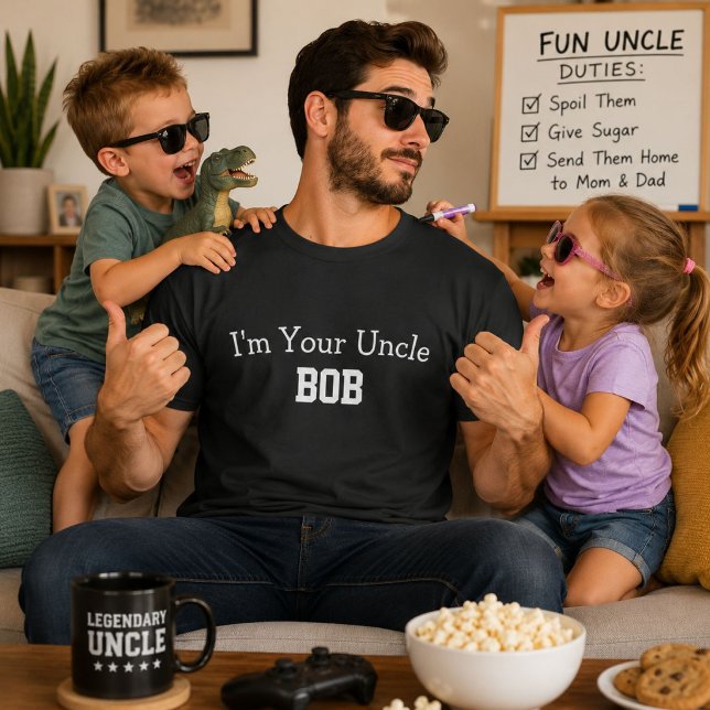 Im Your Uncle Bob Funny Personalized Name Gift T-Shirt (Creator Uploaded)