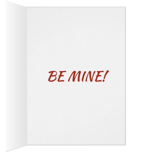 I'M YOURS VALENTINE BLACK AND WHITE PAPILLON (Inside (Right))