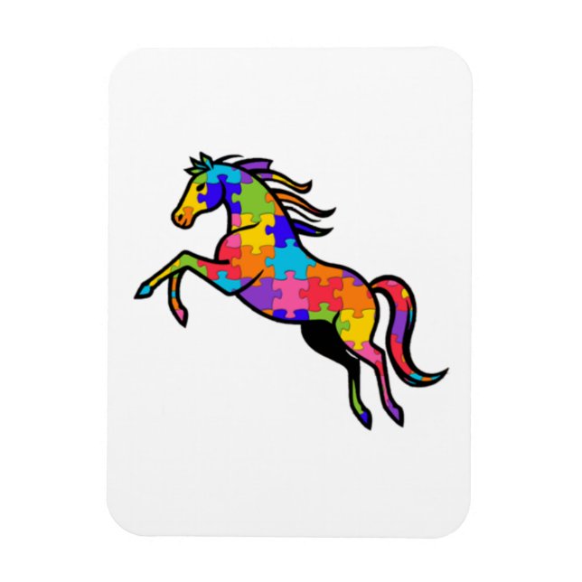 Ímã Flexível (Magnet) Quebra-Cabeça - Cavalo Magnet (Vertical)