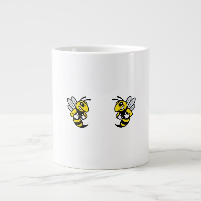Imabee Reversed Funny Bee Giant Coffee Mug (Front)