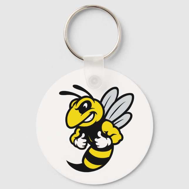 Imabee Reversed Funny Bee Keychain (Front)