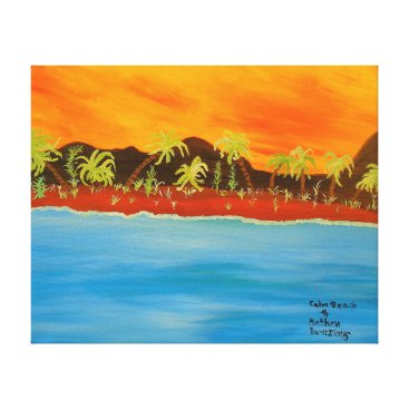 Image 600-dpi 20'x16'Picture Calm Beach Canvas Print Image 600-dpi 20'x16'Picture Calm Beach Canvas Print