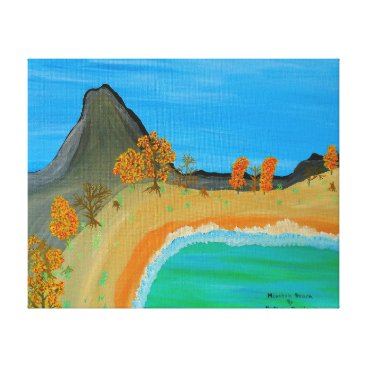Image 600-dpi 20'x16'Picture Mountain Beach Canvas Print Image 600-dpi 20'x16'Picture Mountain Beach Canvas Print