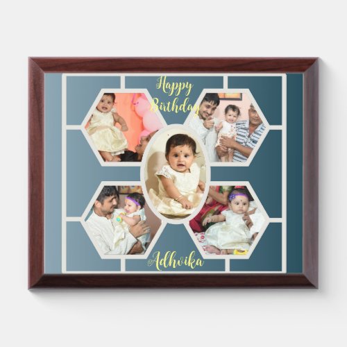 Image collage photo frame Happy Birthday gift  Awa Award Plaque